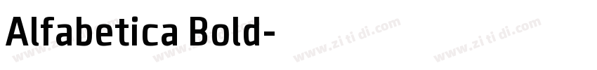 Alfabetica Bold字体转换